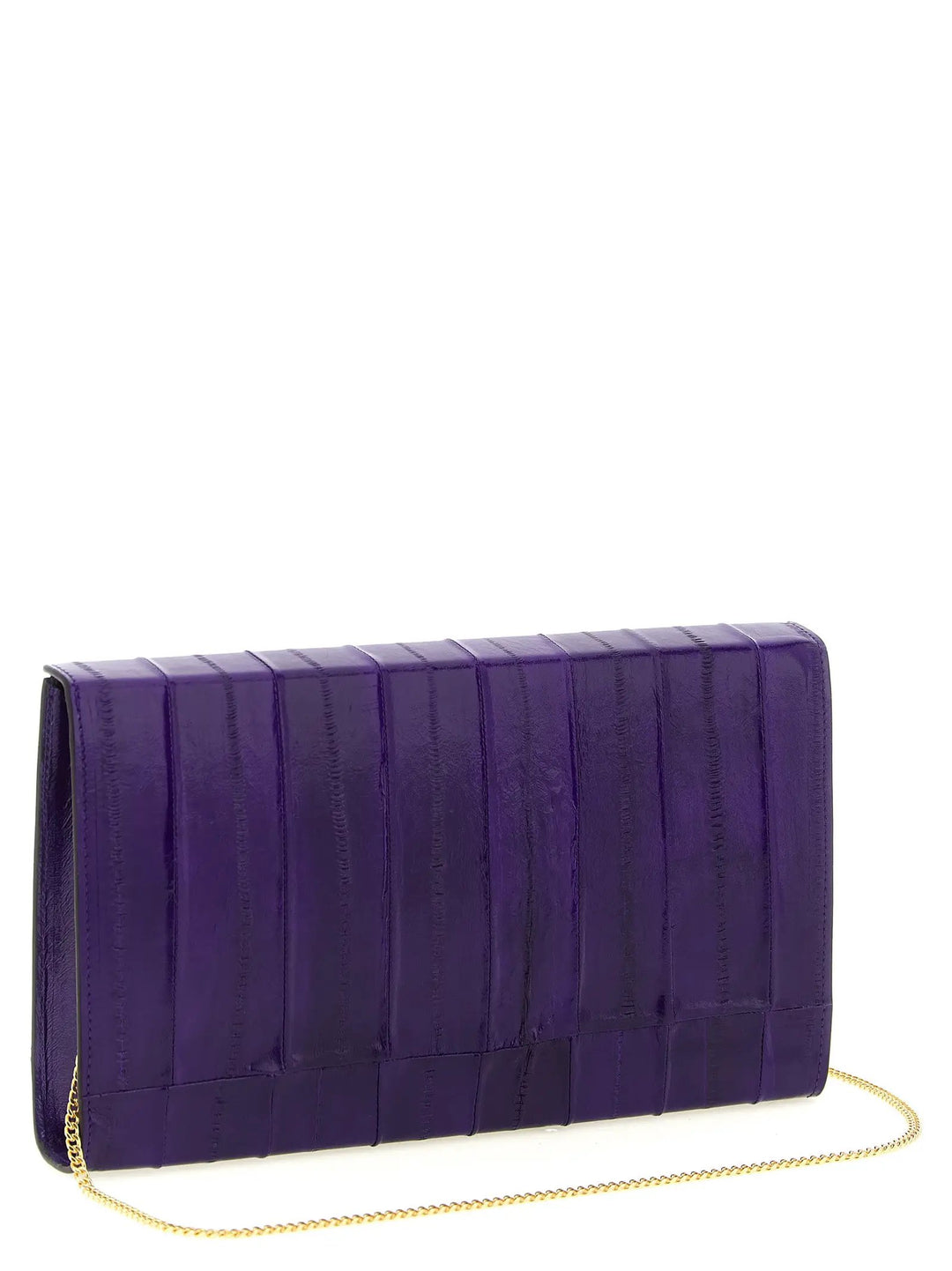 Giuseppe Zanotti Sample Sale | Giuseppe Zanotti Purple Leather Clutch Bag - | Designer outlet