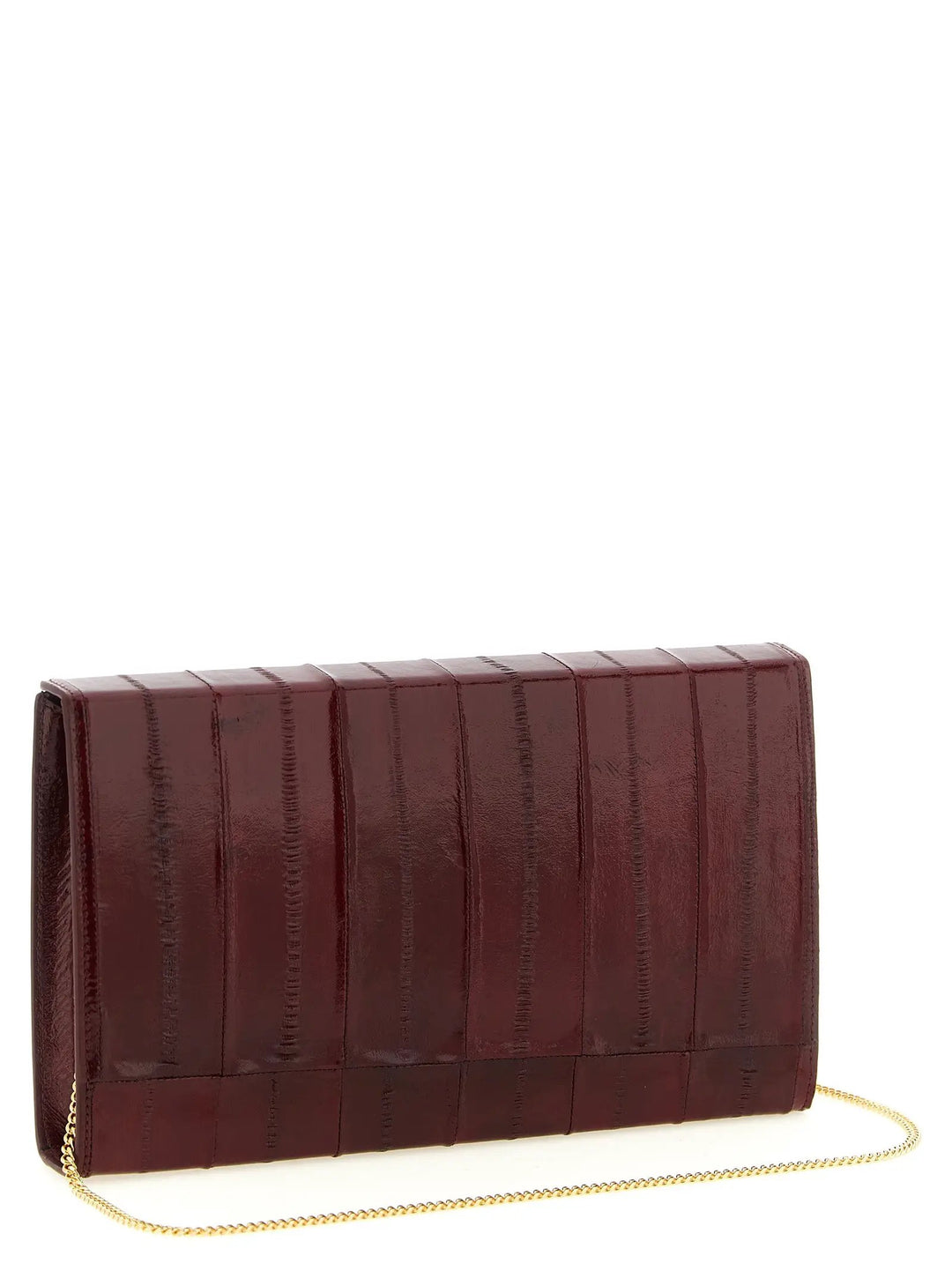 Giuseppe Zanotti Sample Sale | Giuseppe Zanotti Bordeaux Leather Clutch Bag - | Designer outlet