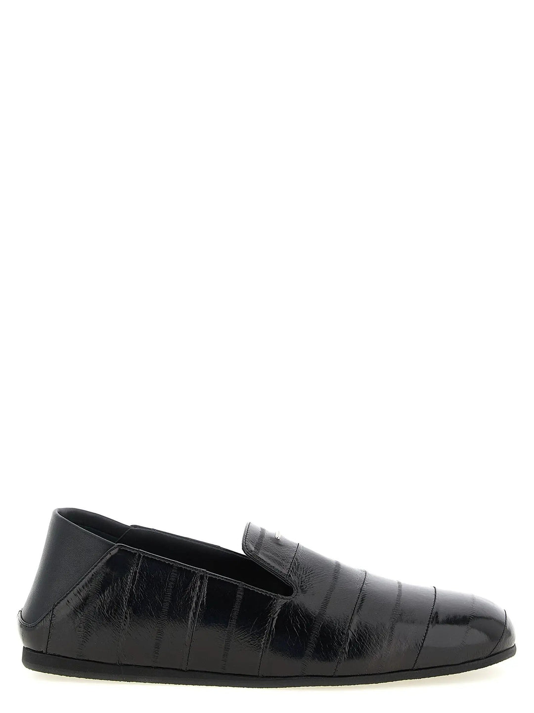Giuseppe Zanotti Sample Sale | Giuseppe Zanotti Black Leather Slip-On Loafers - | Designer outlet