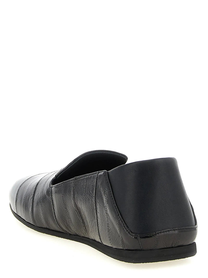 Giuseppe Zanotti Sample Sale | Giuseppe Zanotti Black Leather Slip-On Loafers - | Designer outlet