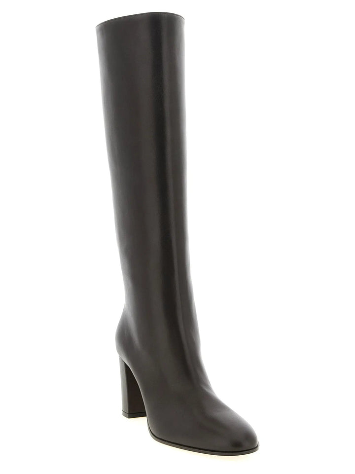 Gianvito Rossi Sample Sale | Gianvito Rossi Brown Calfskin Over The Knee - | Designer outlet