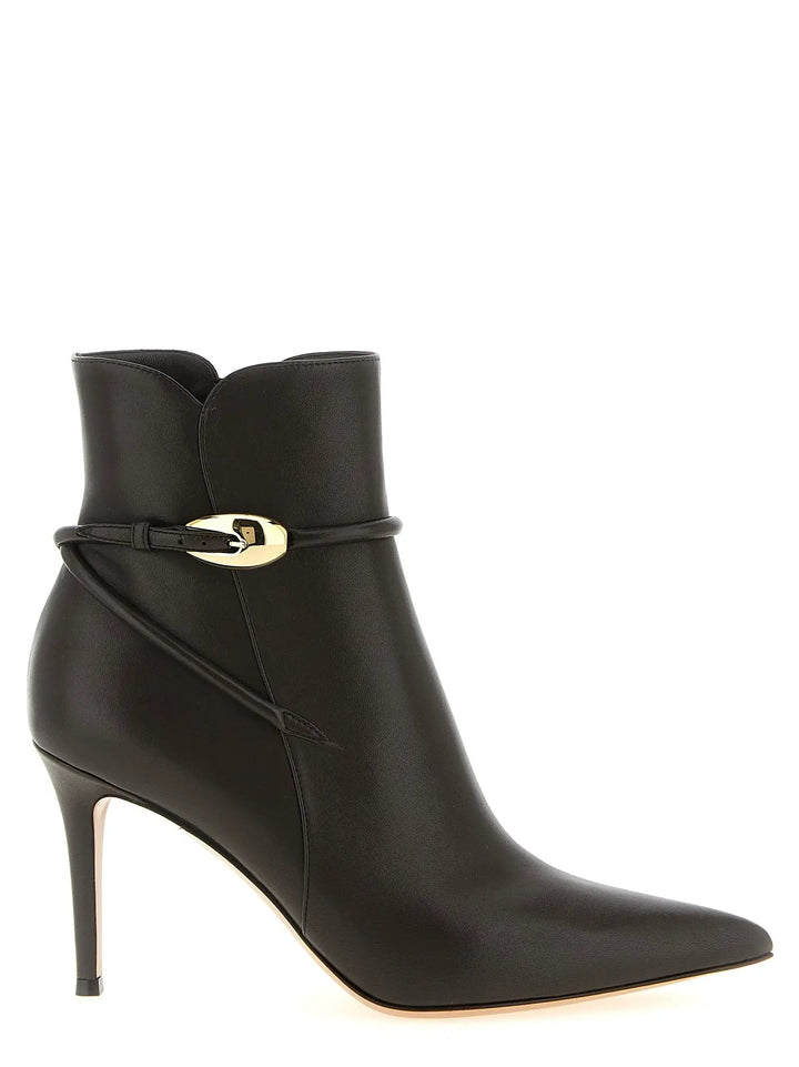 Gianvito Rossi Sample Sale | Gianvito Rossi Brown Lamb Leather Ankle Boots - | Designer outlet