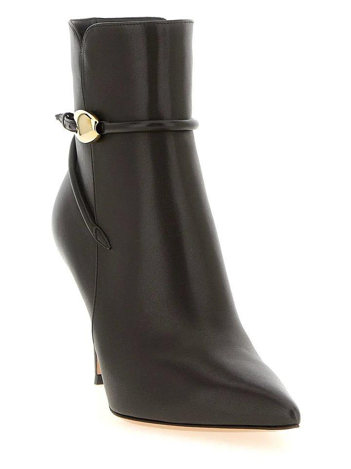 Gianvito Rossi Sample Sale | Gianvito Rossi Brown Lamb Leather Ankle Boots - | Designer outlet