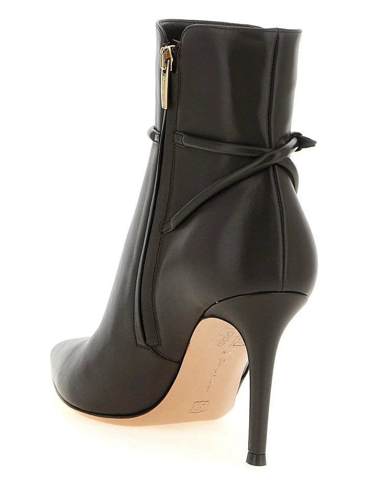 Gianvito Rossi Sample Sale | Gianvito Rossi Brown Lamb Leather Ankle Boots - | Designer outlet