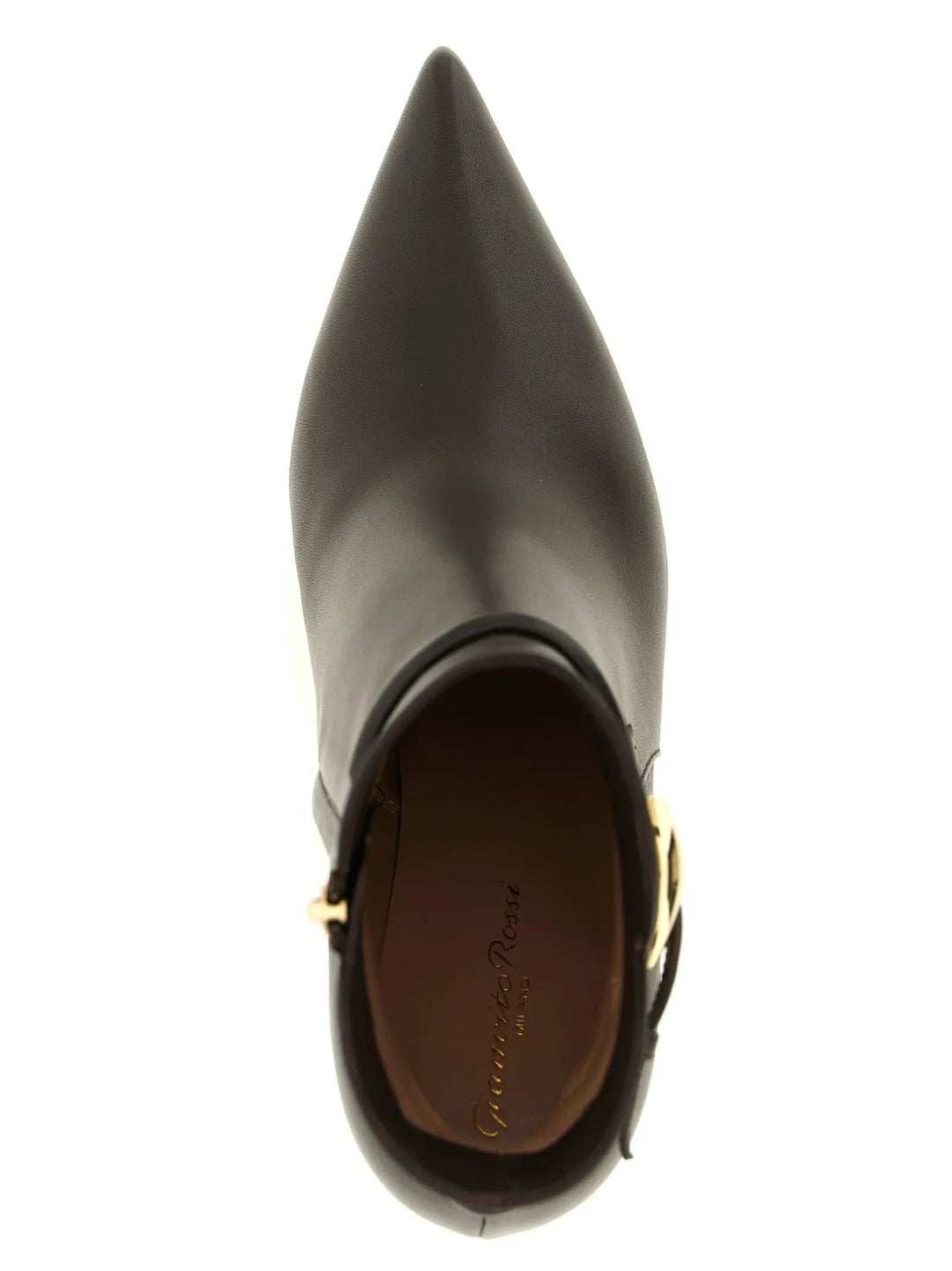 Gianvito Rossi Sample Sale | Gianvito Rossi Brown Lamb Leather Ankle Boots - | Designer outlet