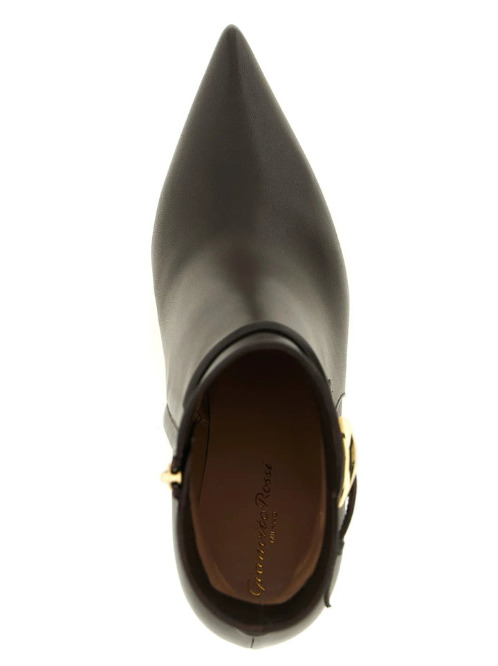 Gianvito Rossi Sample Sale | Gianvito Rossi Brown Lamb Leather Ankle Boots - | Designer outlet