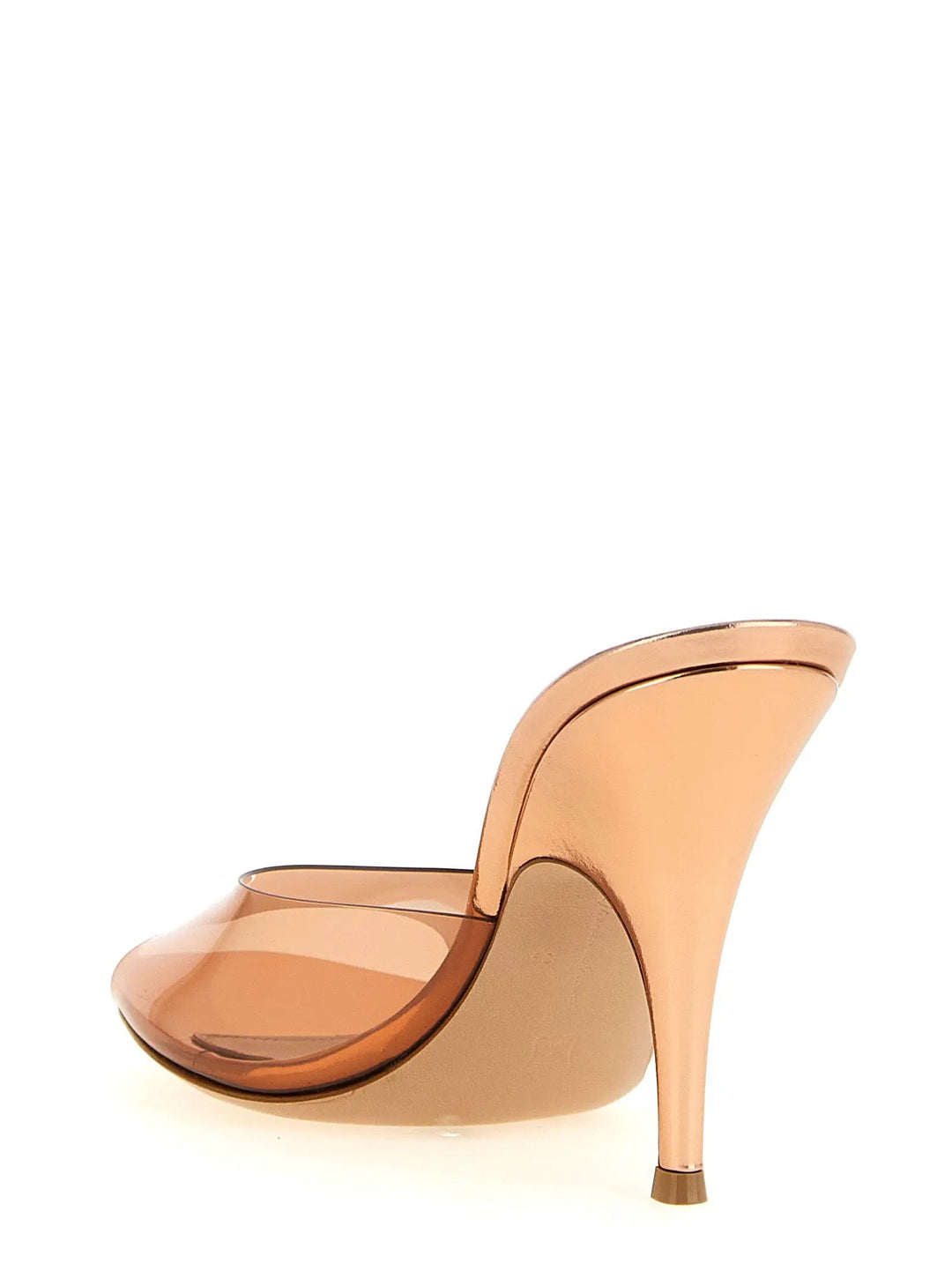 Gianvito Rossi Sample Sale | Gianvito Rossi Orange Polyethylene Stiletto Heel Sandals - | Designer outlet