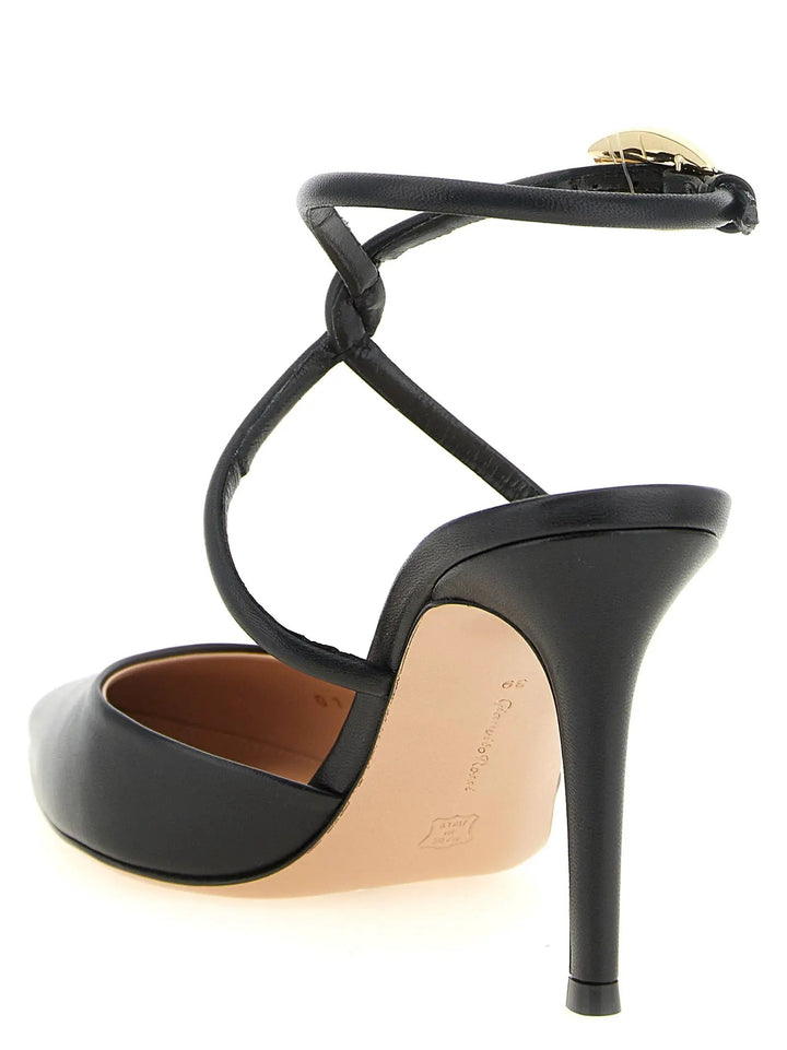 Gianvito Rossi Sample Sale | Gianvito Rossi Black Lamb Leather High Heel Pumps - | Designer outlet