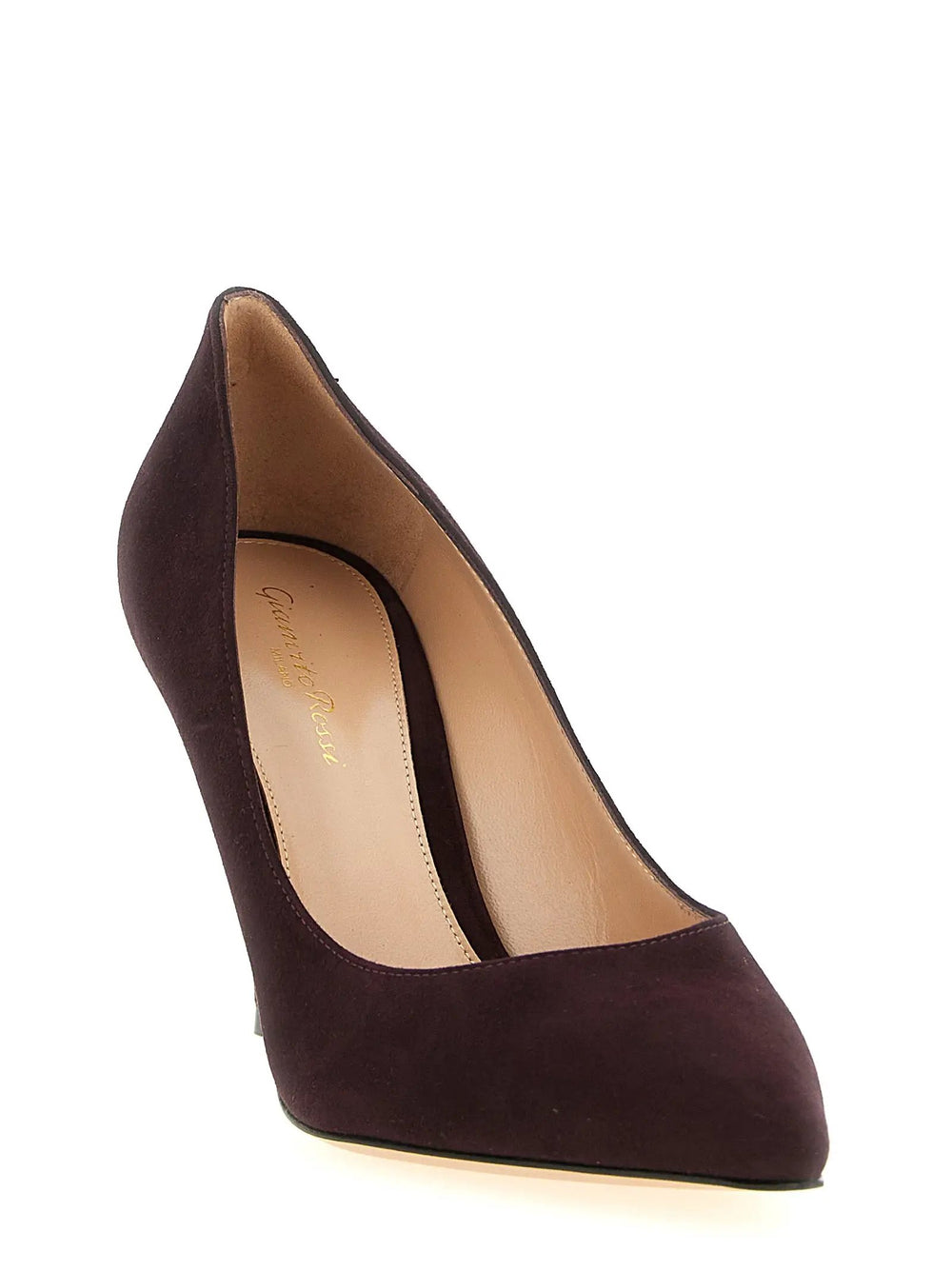 Gianvito Rossi Sample Sale | Gianvito Rossi Bordeaux Suede Leather High Heel Pumps - | Designer outlet