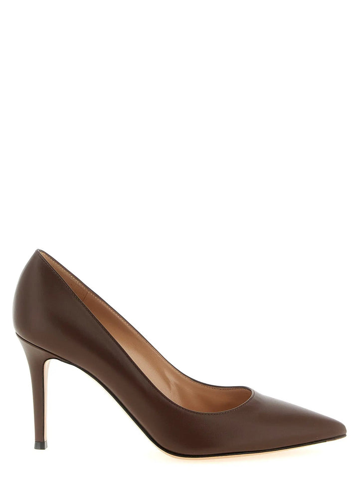 Gianvito Rossi Sample Sale | Gianvito Rossi Brown Calfskin High Heel Pumps - | Designer outlet