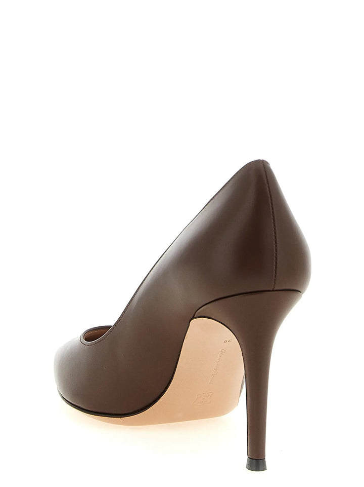 Gianvito Rossi Sample Sale | Gianvito Rossi Brown Calfskin High Heel Pumps - | Designer outlet