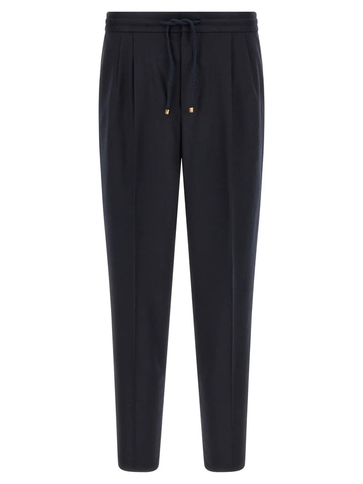 Brunello Cucinelli Sample Sale | Brunello Cucinelli Blue Virgin Wool Casual Pants - | Designer outlet