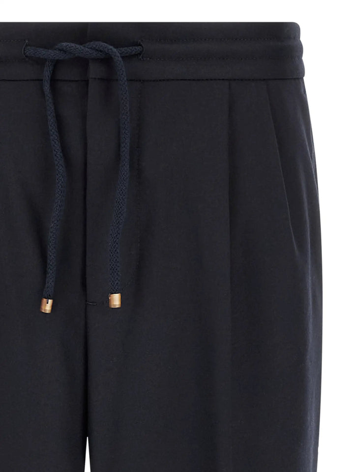 Brunello Cucinelli Sample Sale | Brunello Cucinelli Blue Virgin Wool Casual Pants - | Designer outlet