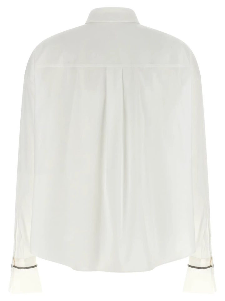Brunello Cucinelli Sample Sale | Brunello Cucinelli White Cotton Blouse - | Designer outlet