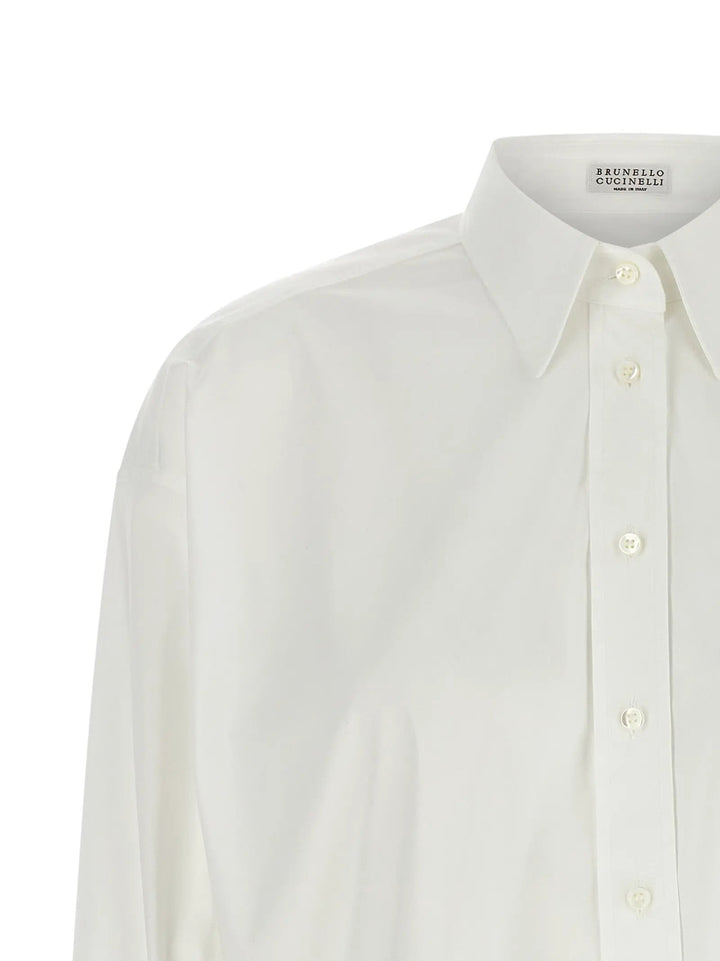Brunello Cucinelli Sample Sale | Brunello Cucinelli White Cotton Blouse - | Designer outlet