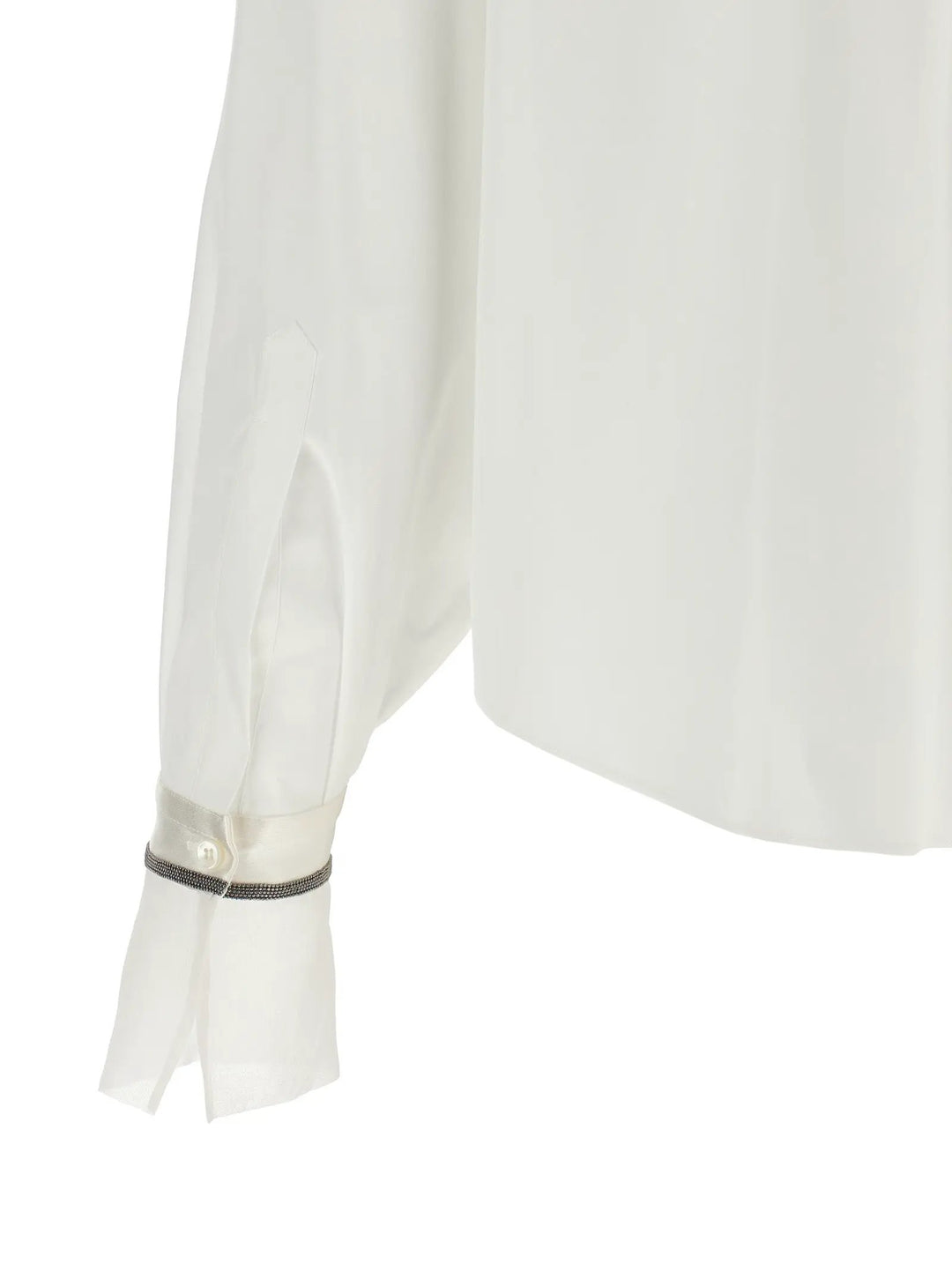 Brunello Cucinelli Sample Sale | Brunello Cucinelli White Cotton Blouse - | Designer outlet