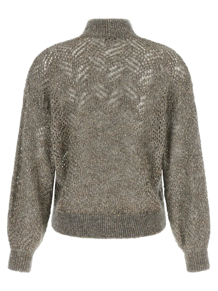 Brunello Cucinelli Sample Sale | Brunello Cucinelli Gray Polyamide Cardigan - | Designer outlet