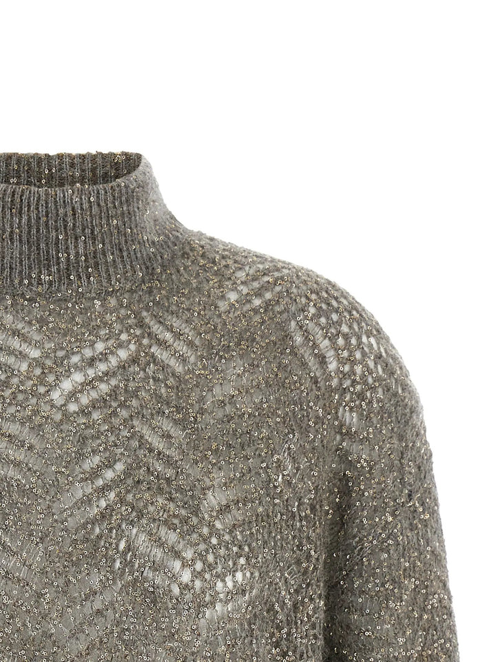 Brunello Cucinelli Sample Sale | Brunello Cucinelli Gray Polyamide Cardigan - | Designer outlet