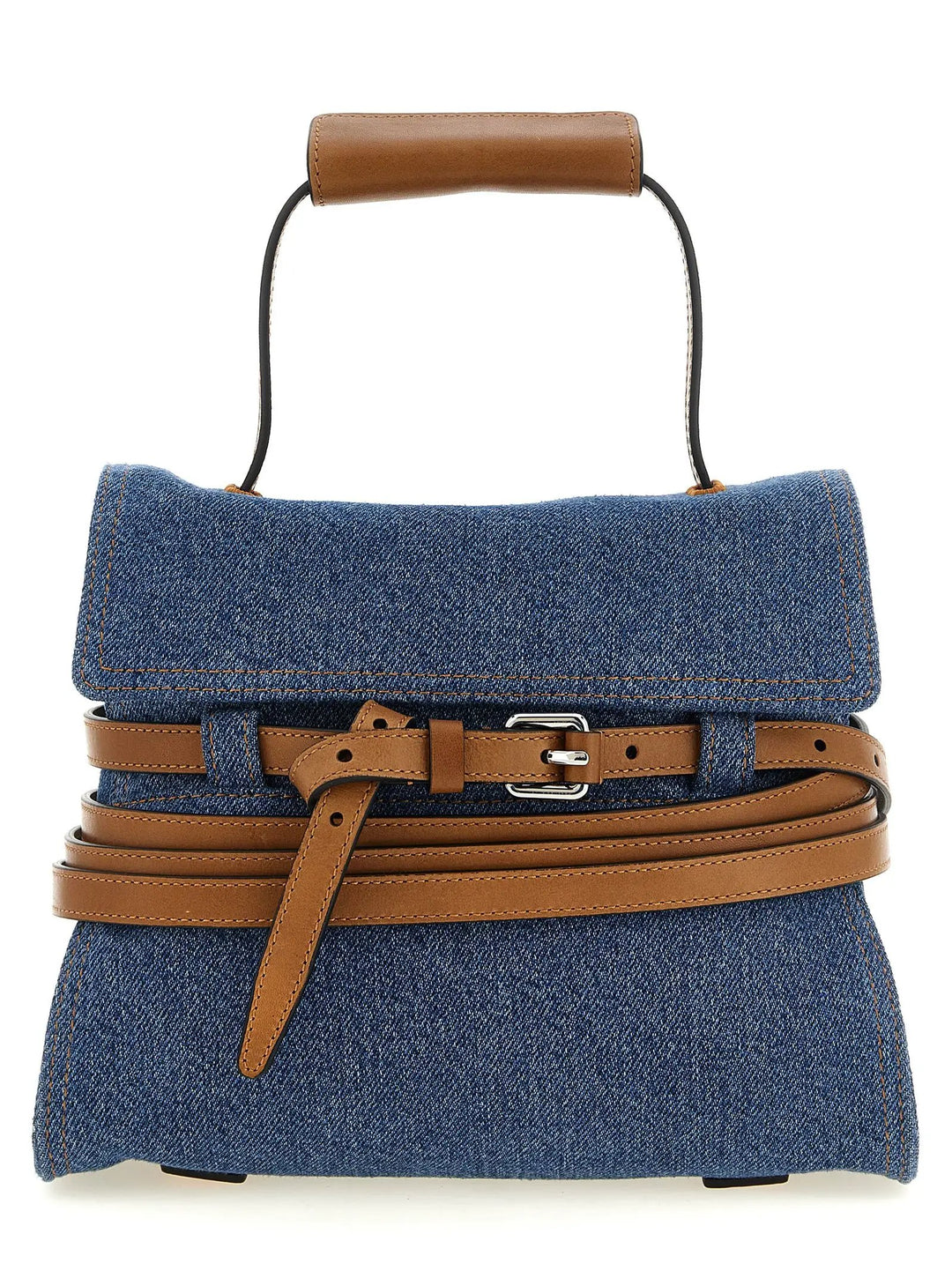 Moschino Sample Sale | Moschino Blue Cotton Handbag - | Designer outlet