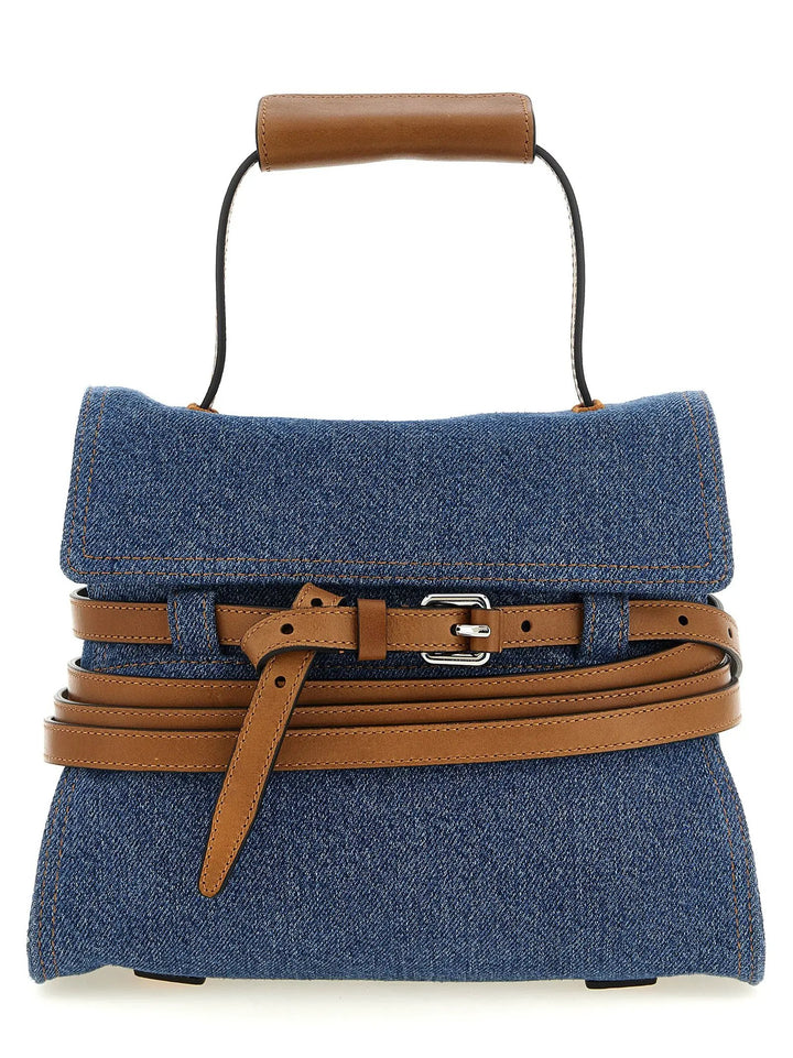 Moschino Sample Sale | Moschino Blue Cotton Handbag - | Designer outlet