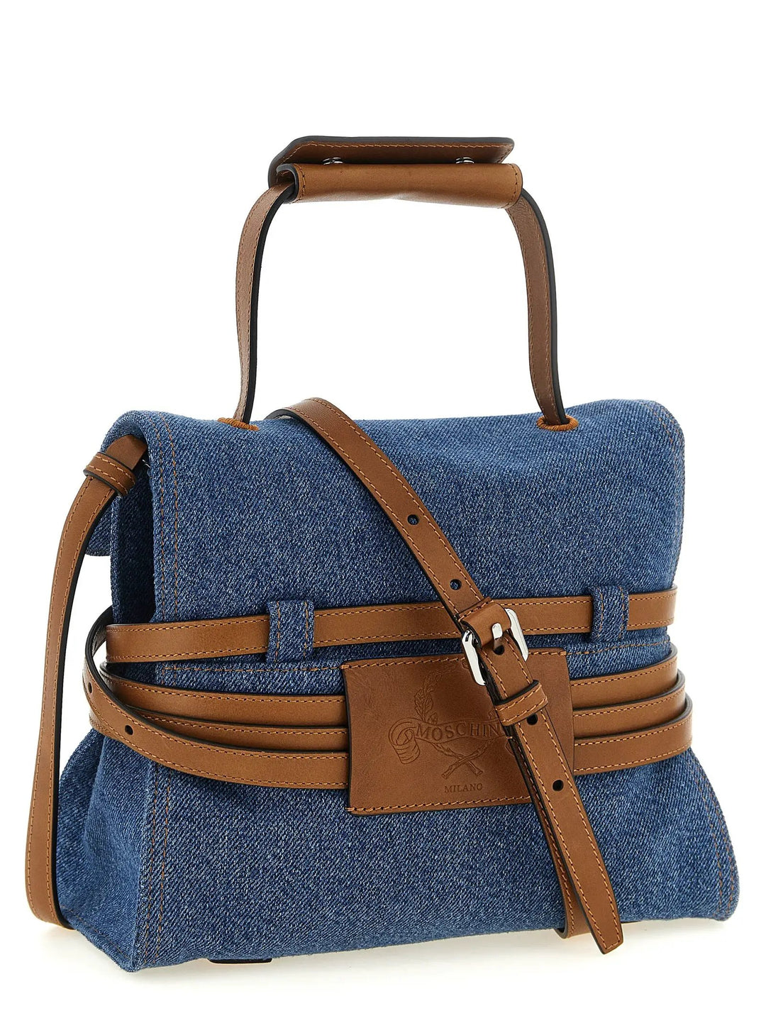 Moschino Sample Sale | Moschino Blue Cotton Handbag - | Designer outlet