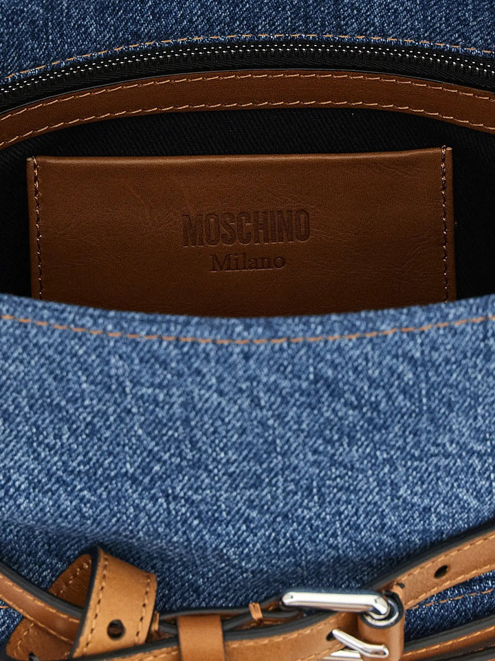 Moschino Sample Sale | Moschino Blue Cotton Handbag - | Designer outlet