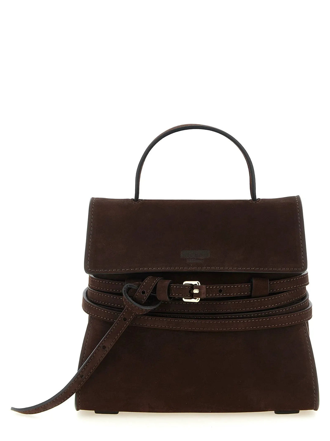 Moschino Sample Sale | Moschino Brown Calfskin Handbag - | Designer outlet