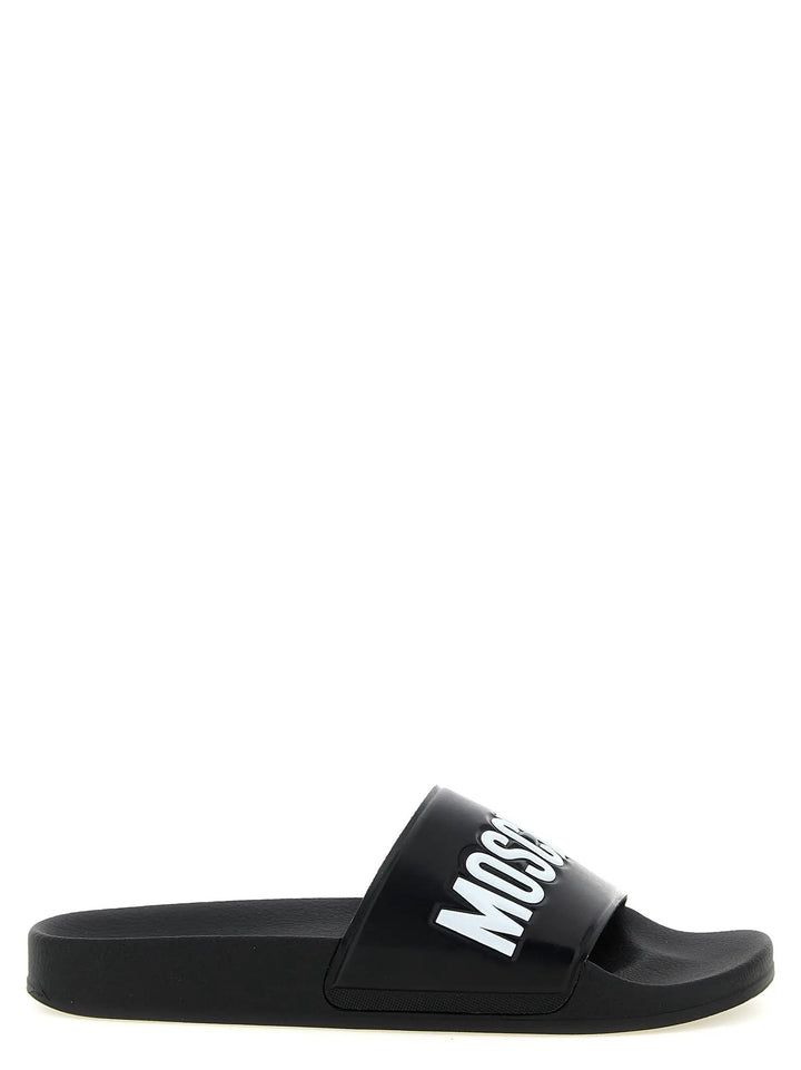 Moschino Sample Sale | Moschino Bicolor Pvc Slides - | Designer outlet