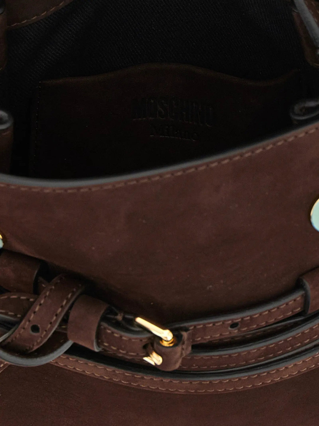 Moschino Sample Sale | Moschino Brown Calfskin Handbag - | Designer outlet