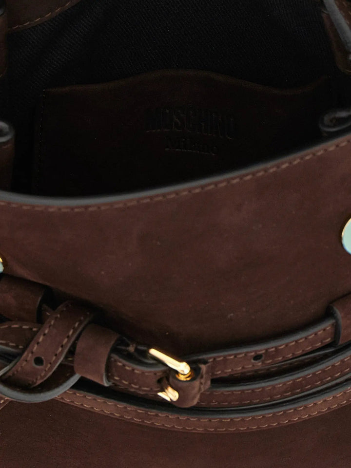 Moschino Sample Sale | Moschino Brown Calfskin Handbag - | Designer outlet
