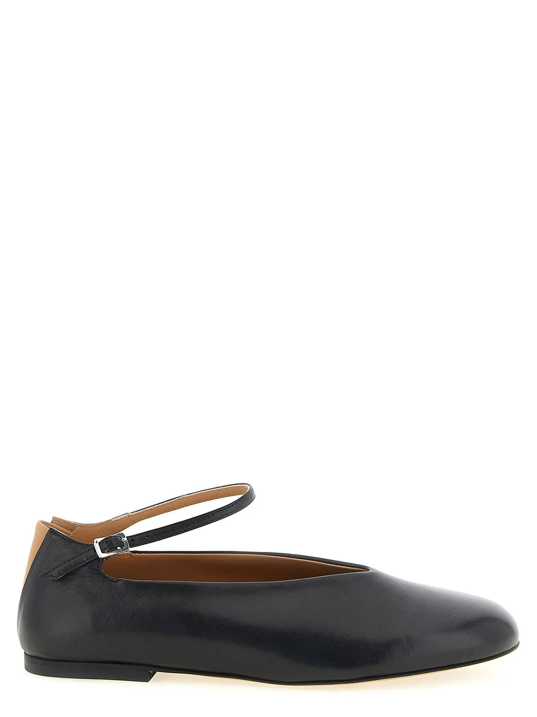 Jil Sander Sample Sale | Jil Sander Black Calfskin Ballet Flats - | Designer outlet