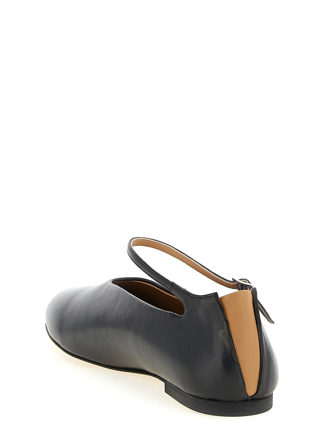 Jil Sander Sample Sale | Jil Sander Black Calfskin Ballet Flats - | Designer outlet