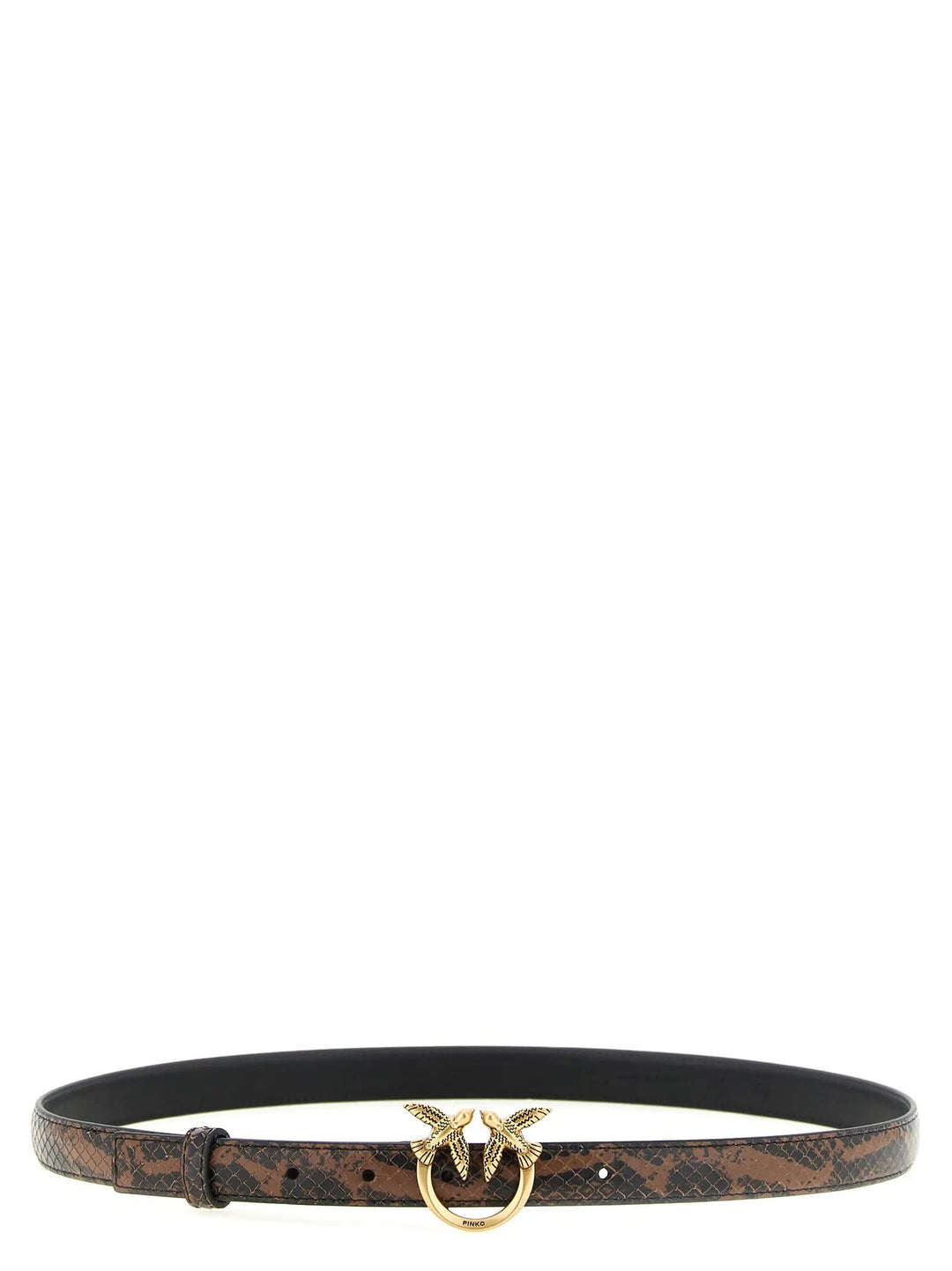 PINKO Sample Sale | PINKO Brown Calfskin Thin Belt - | Designer outlet
