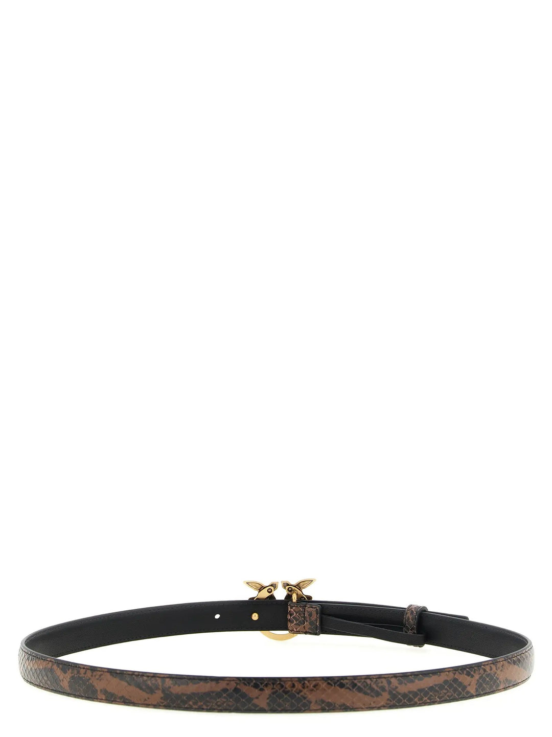 PINKO Sample Sale | PINKO Brown Calfskin Thin Belt - | Designer outlet