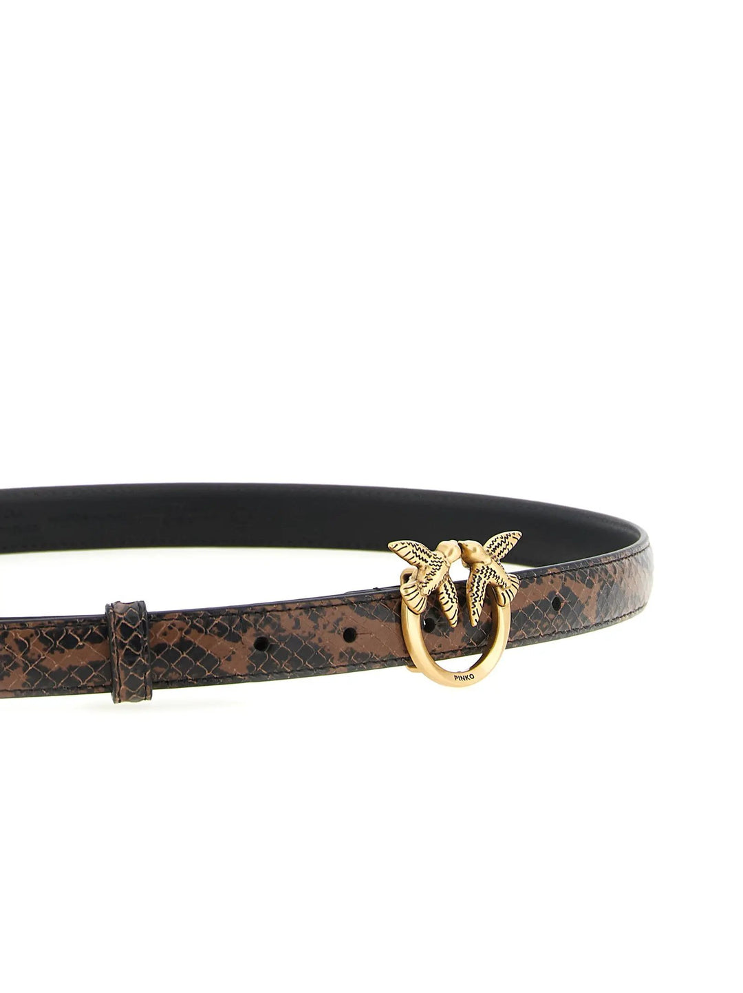 PINKO Sample Sale | PINKO Brown Calfskin Thin Belt - | Designer outlet