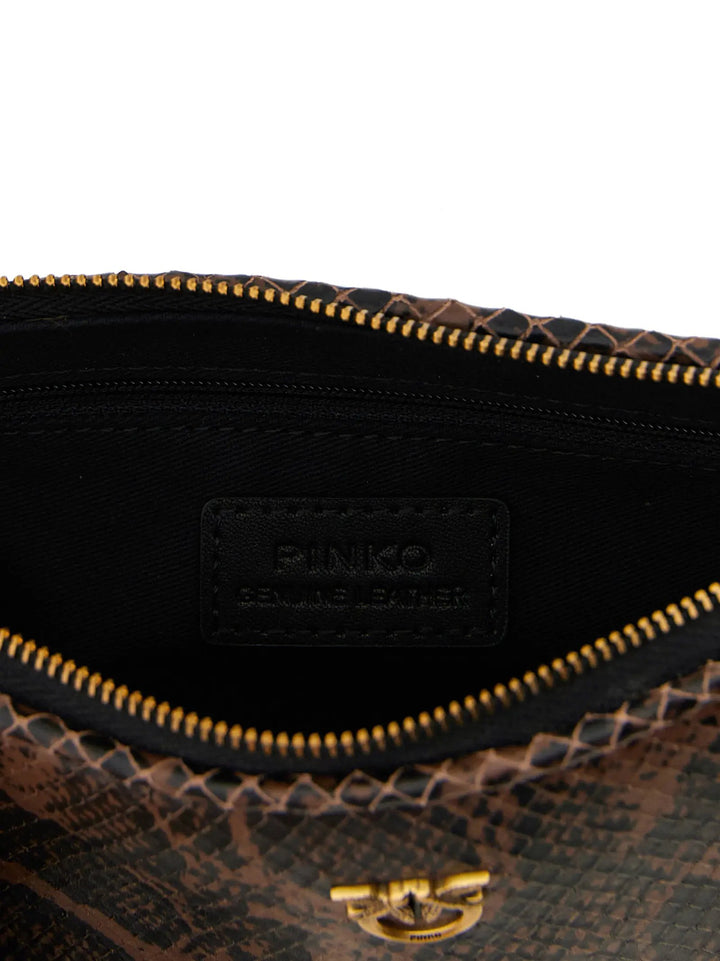 PINKO Sample Sale | PINKO Brown Calfskin Crossbody Bag - | Designer outlet