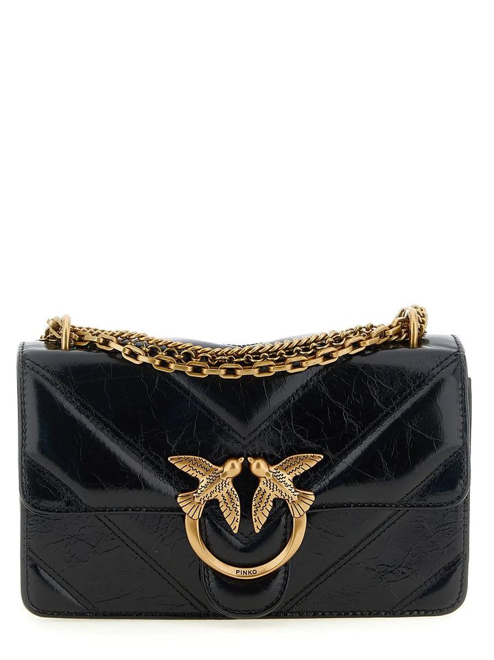 PINKO Sample Sale | PINKO Black Calfskin Crossbody Bag - | Designer outlet