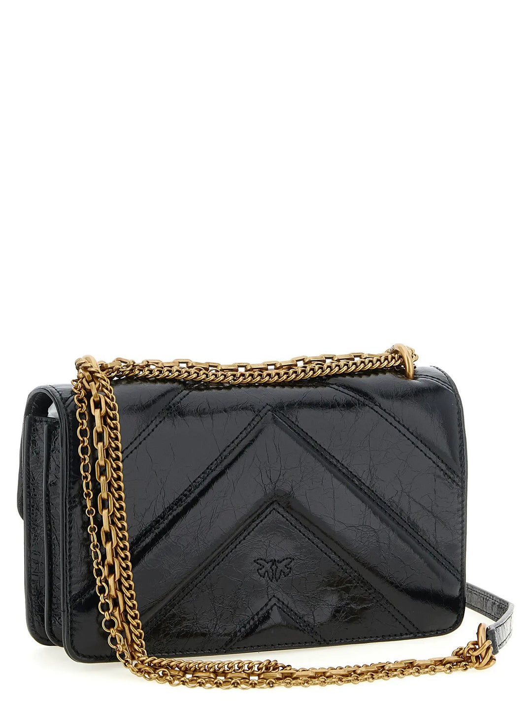 PINKO Sample Sale | PINKO Black Calfskin Crossbody Bag - | Designer outlet