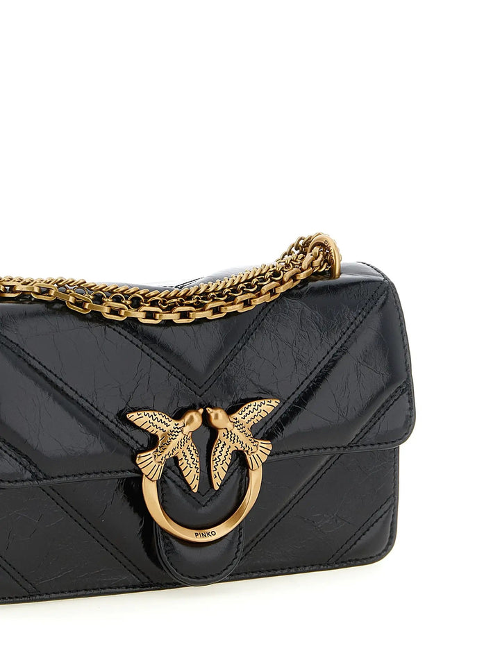 PINKO Sample Sale | PINKO Black Calfskin Crossbody Bag - | Designer outlet