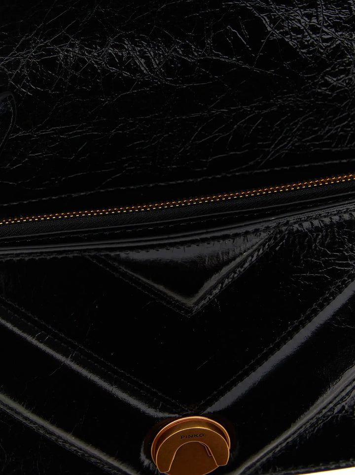 PINKO Sample Sale | PINKO Black Calfskin Crossbody Bag - | Designer outlet