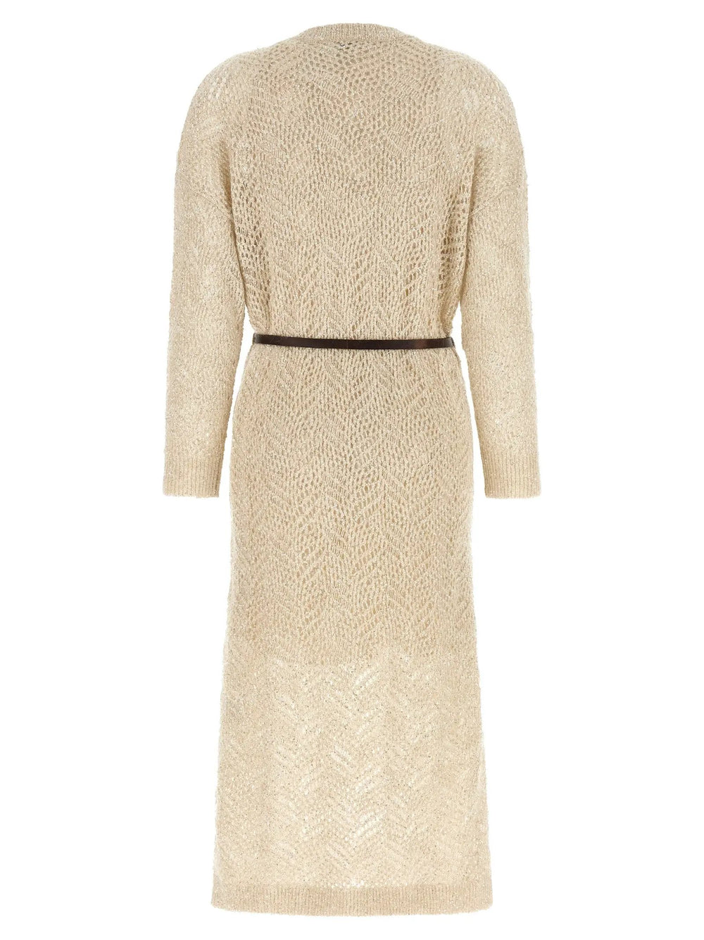 Brunello Cucinelli Sample Sale | Brunello Cucinelli Beige Polyamide Midi Dress - | Designer outlet