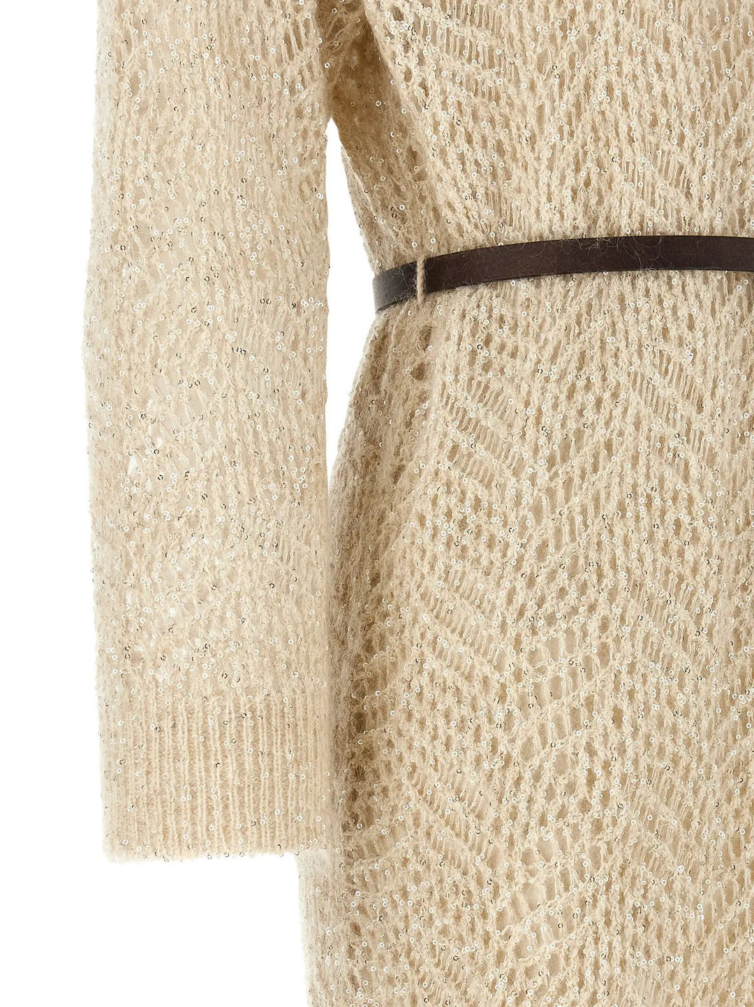 Brunello Cucinelli Sample Sale | Brunello Cucinelli Beige Polyamide Midi Dress - | Designer outlet