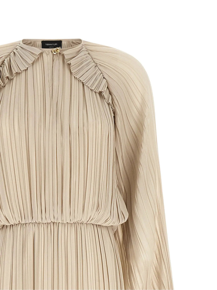 Fabiana Filippi Sample Sale | Fabiana Filippi Beige Polyester Long Dress - | Designer outlet
