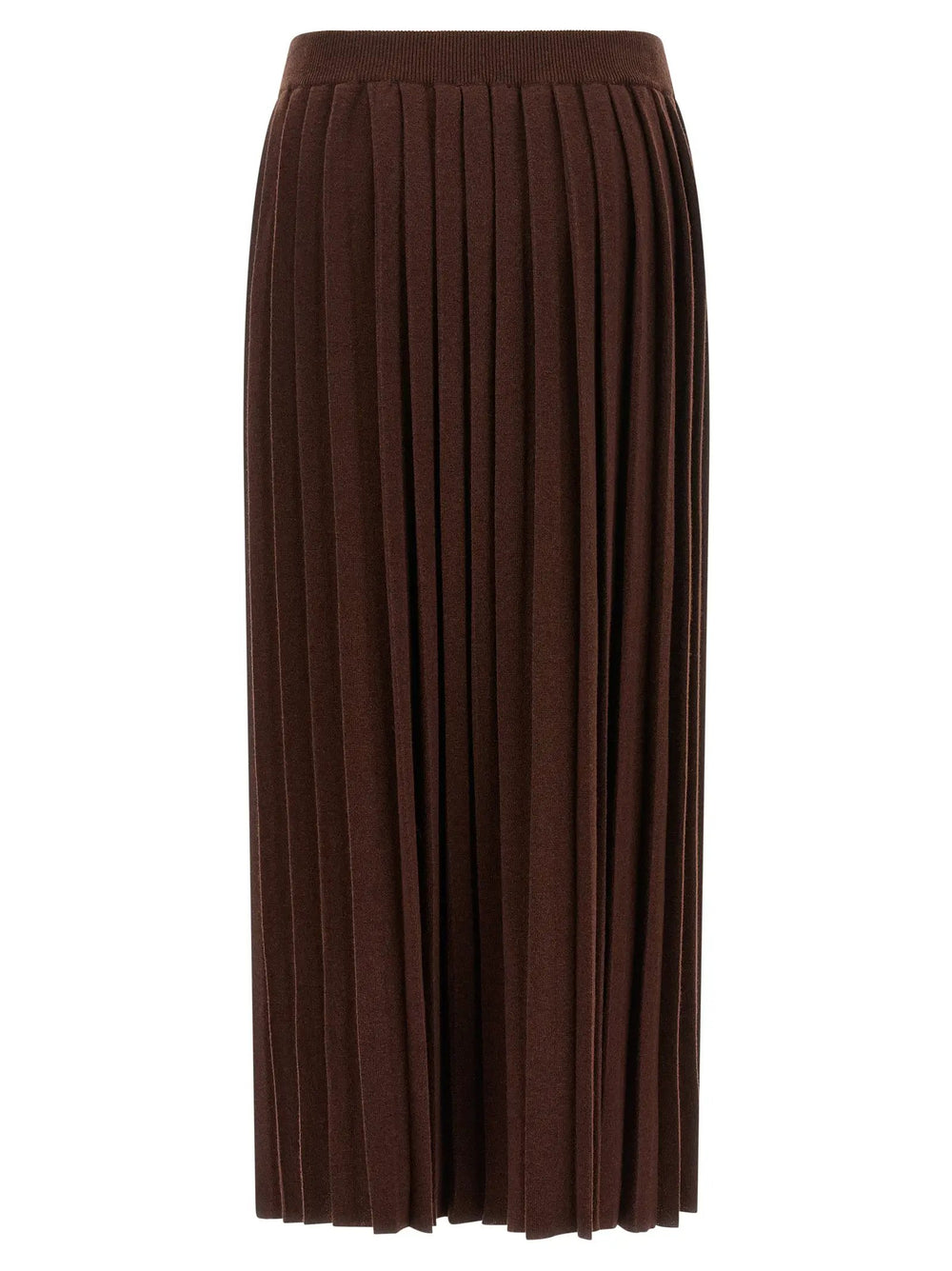 Fabiana Filippi Sample Sale | Fabiana Filippi Brown Virgin Wool Midi Skirt - | Designer outlet