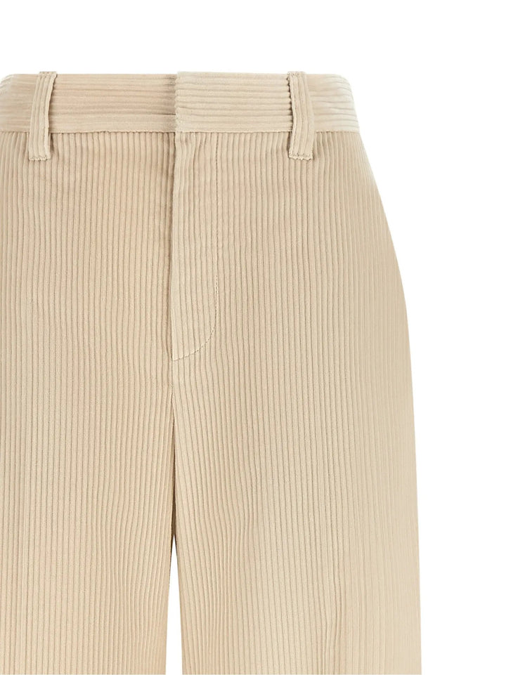 Brunello Cucinelli Sample Sale | Brunello Cucinelli Beige Cotton Casual Pants - | Designer outlet
