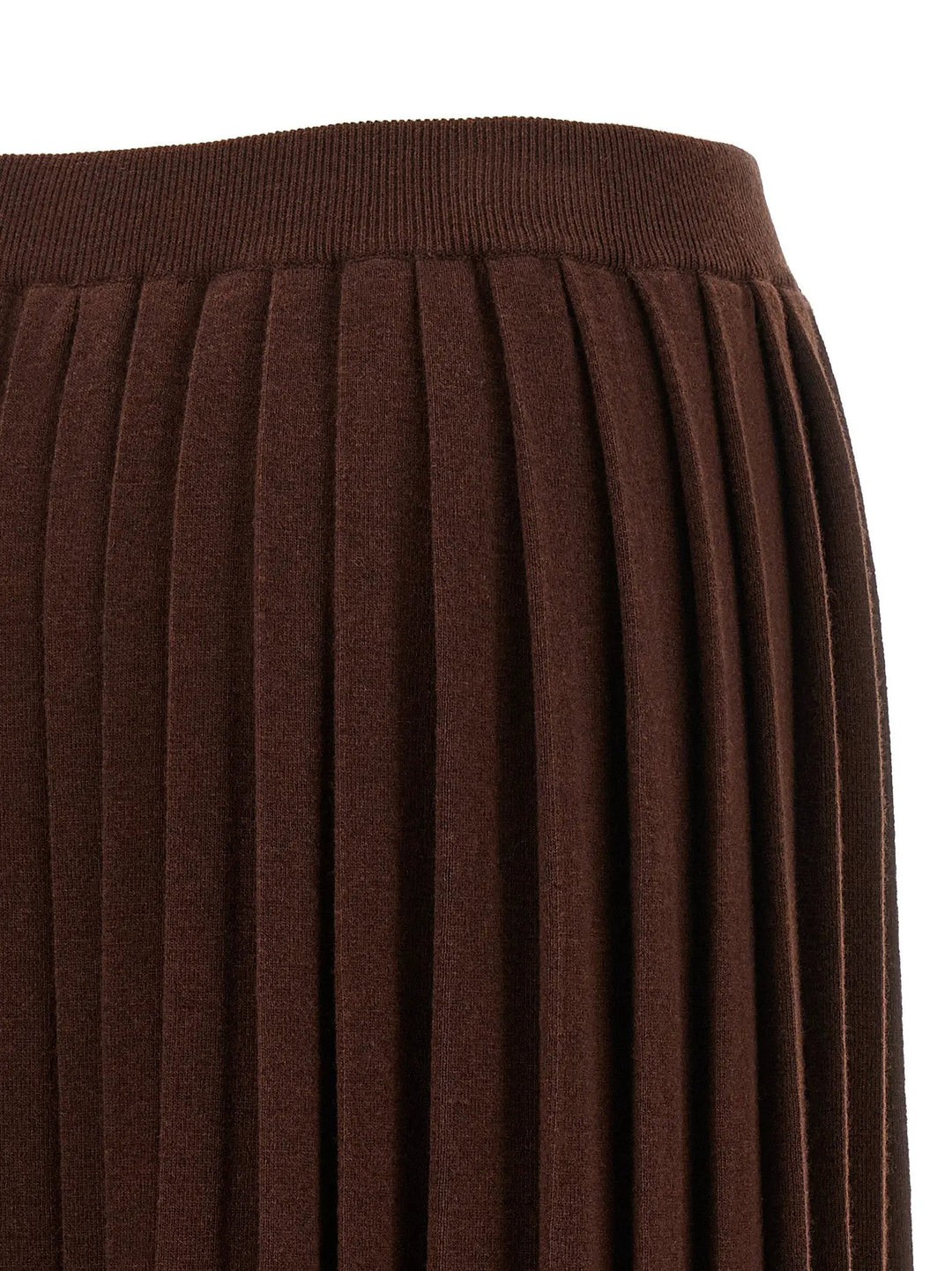 Fabiana Filippi Sample Sale | Fabiana Filippi Brown Virgin Wool Midi Skirt - | Designer outlet