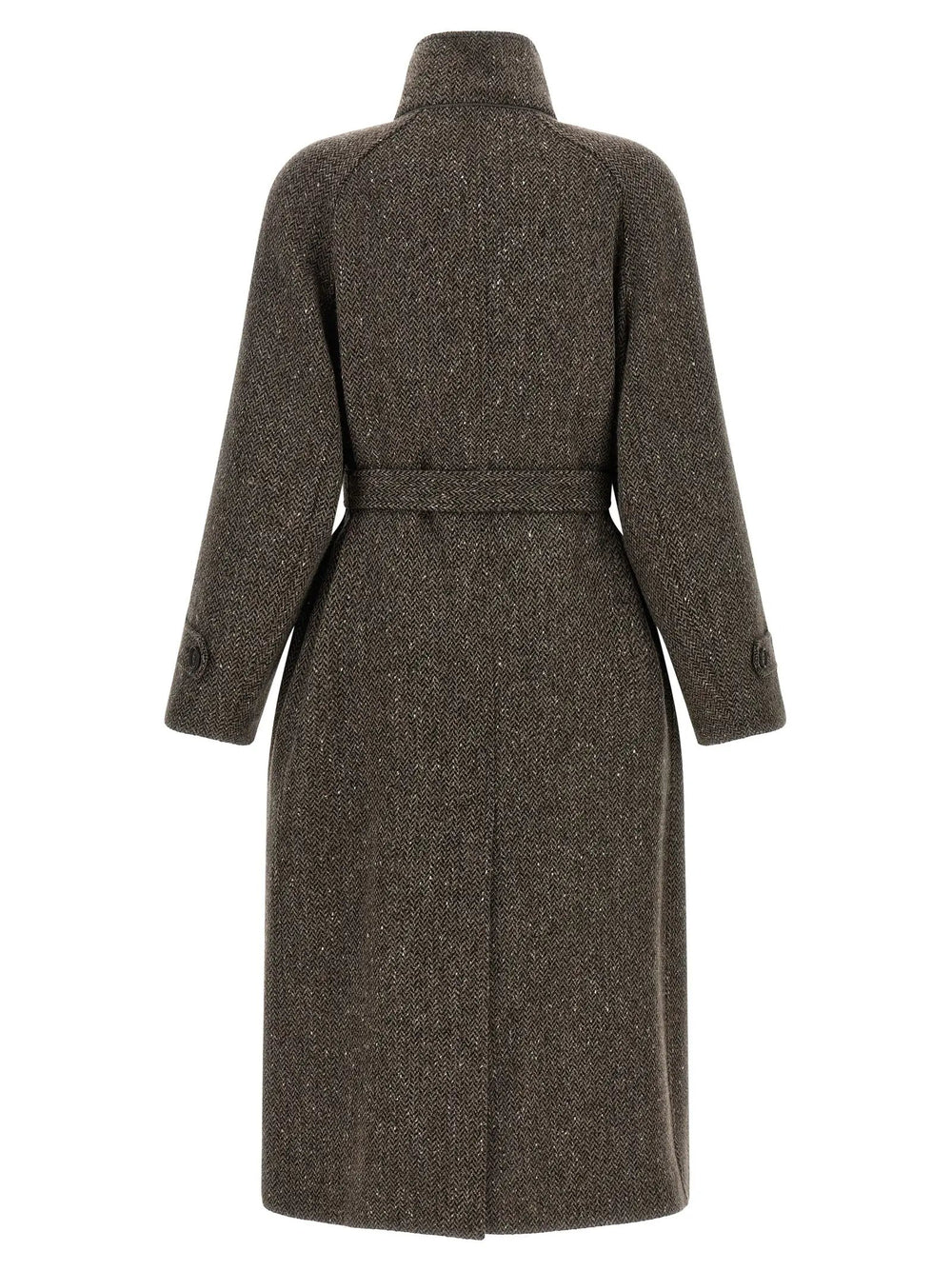 Brunello Cucinelli Sample Sale | Brunello Cucinelli Brown Virgin Wool Coat - | Designer outlet