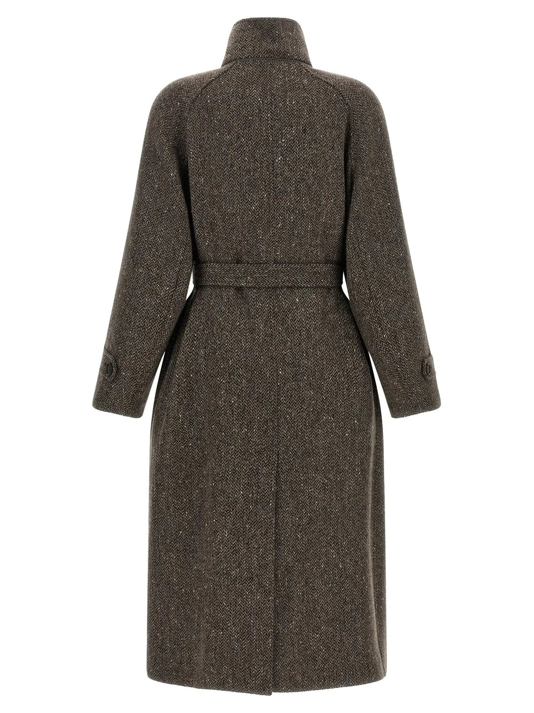 Brunello Cucinelli Sample Sale | Brunello Cucinelli Brown Virgin Wool Coat - | Designer outlet