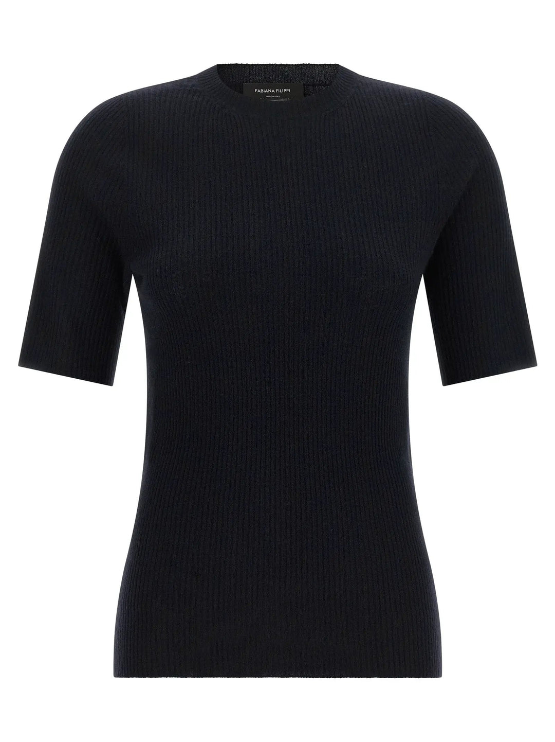 Fabiana Filippi Sample Sale | Fabiana Filippi Blue Virgin Wool T-Shirt - | Designer outlet