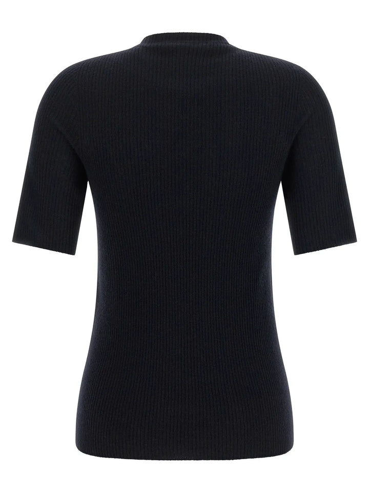 Fabiana Filippi Sample Sale | Fabiana Filippi Blue Virgin Wool T-Shirt - | Designer outlet